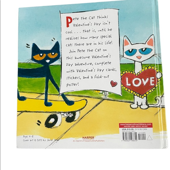 Pete the Cat: Valentine's Day Is Cool Hardcover - Picture 2 of 4